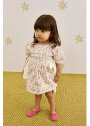 Fahhar Kids Patterned Tie Dress - Ribbon