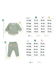 BUUFUU Colorful Balloon Printed Long Sleeve Children's Bottom and Top Double Set
