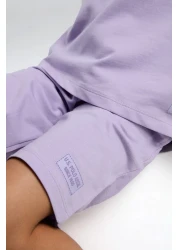 U.S. Polo Assn. قاعدة. بولو أسن. بدلة برمودا أرجوانية للبنات