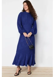  Modest فستان منسوج من قماش الجاكار الأزهار من ساكس TCTSS24EB00064