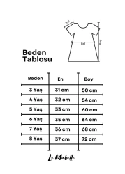 Le Mabelle فستان بناتي منقوش بأوراق الشجر باللون الوردي - بلوم