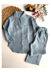 KETBaby طقم قميص موسلين كبير الحجم للأطفال للجنسين