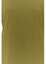  Modest فستان كاكي طويل بدون أكمام TCTSS21UK0034