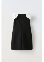 Daisy Dolly Girl's Side Zipper Lined Cotton Fabric Dress