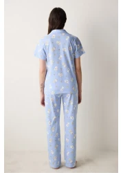 Penti طقم بيجامة من Bowtiful Shirt Pants باللون الأزرق الفاتح