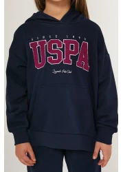 U.S. Polo Assn. بدلة رياضية للفتيات مرخصة من عمر 4 إلى 15 عامًا من Us Polo ASSN - باللون الأزرق الداكن