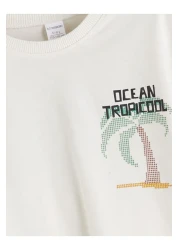 LC Waikiki Lcw Printed Boys' T-Shirt and Pocket Shorts 2-Piece