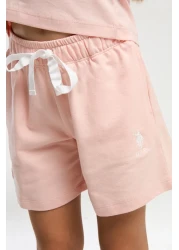 U.S. Polo Assn. بدلة برمودا للفتيات مرخصة من U.S. Polo Assn