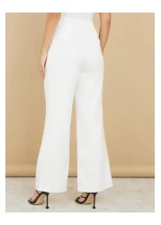 Styli بنطلون عالي الخصر واسع الساق