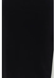  Collection Limited Edition Black Fitted/Body-Fitting Knitted Maxi Flexible Pencil Dress TWOSS24EL00563