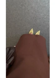 HAZELANNA Two Piece Look Strapless Bitter Brown Dress