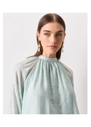 İpekyol بلوزة منسوجة خضراء