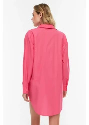  Collection قميص منسوج وردي TBESS22GO0664