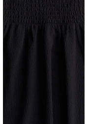 H&M فستان مطرز برباط