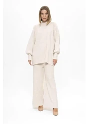 erk giyim Balloon Sleeve Knitwear Set