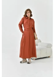 FTZ WOMEN بدلة تنورة مشروط نسائية بلاط 30714