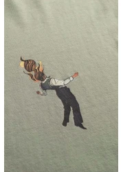 KAFT تي شيرت بتصميم عادي للجنسين - مستقيم