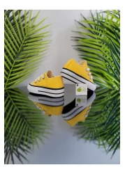 elma bebe حذاء رياضي مريح للأطفال البنات والأولاد للجنسين من القماش الكتاني القصير ذو الأربطة