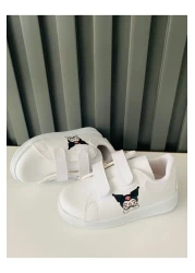 AdaKids Chrome Printed Girls' Boys' Unisex Velcro Lightweight Sports Shoes White