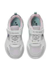 U.S. Polo Assn. White Purple Girl's Sneakers