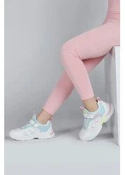 Jump 30053 White - Pink Girl's Sneaker Casual Sneakers