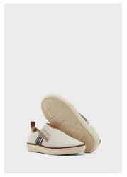 MOLEKINHO حذاء رياضي أبيض للأولاد الصغار | صنع في البرازيل