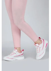 Jump 30007 White - Fuchsia Girl's Sneaker Casual Sneakers