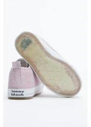 Tonny Black Children's Unisex Pink Luminous Velcro Sports Shoes Tb997