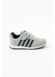 BOUIS حذاء رياضي للأطفال للجنسين - حذاء رياضي من الجلد الصناعي باللون الأزرق الداكن، برباط، فيلكرو فردي، مرن وخفيف الوزن