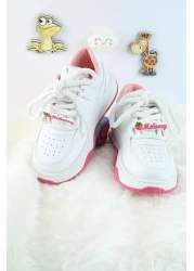 Moda Lime حذاء رياضي للأطفال للجنسين بتصميم خاص من Kuromi برباط وشريط فيلكرو