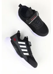 Özay ayakkabı Children's Black-White Anatomical Sole Daily Sports Shoes