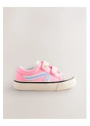 Next Baby Pink Glittery Strappy Sneakers
