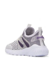 BOUIS Children's Unisex Daily White Purple Elastic Comfortable Breathable Knitwear Flexible Light Stylish Sneaker Sports Shoes