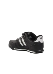 WALKWAY Black-White PU-P Kids Sneakers - Effective