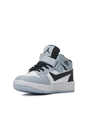 Lambırlent Girls Boys Unisex Lace-Up High Top Winter Blue White Black Sports Basket Shoes