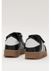 Liger Unisex Velcro Comfortable Lightweight Children's Sports Shoes Black