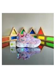 elma bebe Anatomical Memory Foam Sole Girl's Sneaker, Lightweight, Comfortable and Soft Sports Shoes