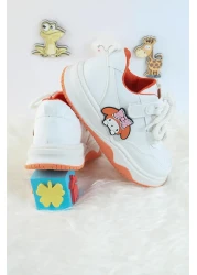 Moda Lime Unisex Children's Sports Shoes Kuromi Special Design Lace-Up and Velcro Sneakers