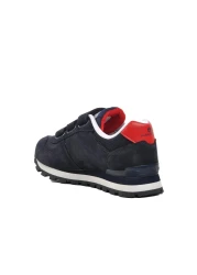 Hammer Jack Peru 102 19250-F Navy Blue-Red Velcro Unisex Kids Sneakers