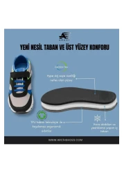 QBALVİN Daily Orthopedic Children's Sports Shoes Velcro Anatomical Flexible Sole Ergonomic Comfortable Sneakers