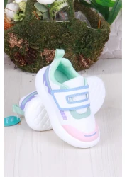 Vicco 346.P25Y.161 White Lilac Melodic Lighted Girl's Shoes