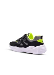 kids A more Manj Air Mesh Detailed Ultra Light Sole Boys' Sports Shoes Black