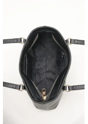 Pierre Cardin حقيبة كتف نسائية بطباعة سوداء 05PO22Y1572