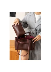 Rivina Women's Handbag and Shoulder Bag with Magnet Cover and Wallet Detail