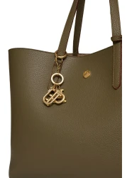 U.S. Polo Assn. حقيبة كتف نسائية كاكي Us25197