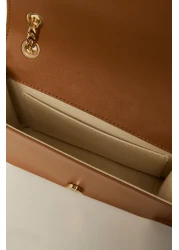 Ted Baker Oblique Monogram Chain Strap Shoulder Bag