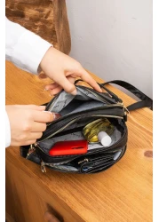 Sanmorris Women's Adjustable Crossbody 4 Compartment Shoulder and Crossbody Bag