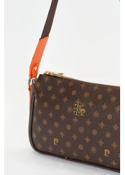 Pierre Cardin Brown Monogram Women's Shoulder Bag 05PO22Y1539