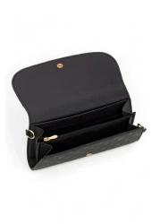 Pierre Cardin Black Monogram Crossbody Women's Bag - 05PC24Y544-MN