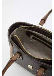 Pierre Cardin Brown Monogram Women's Shoulder Bag 05PO23Y1718